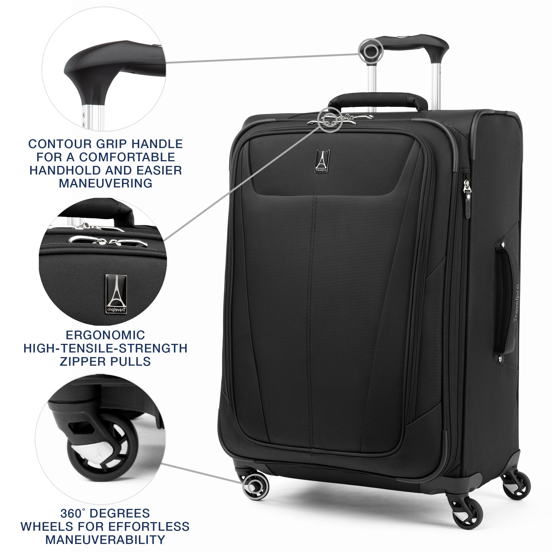 Maxlite® 5 Medium Check-in Expandable Softside Spinner 69cm (69 x 47 x 29 cm)