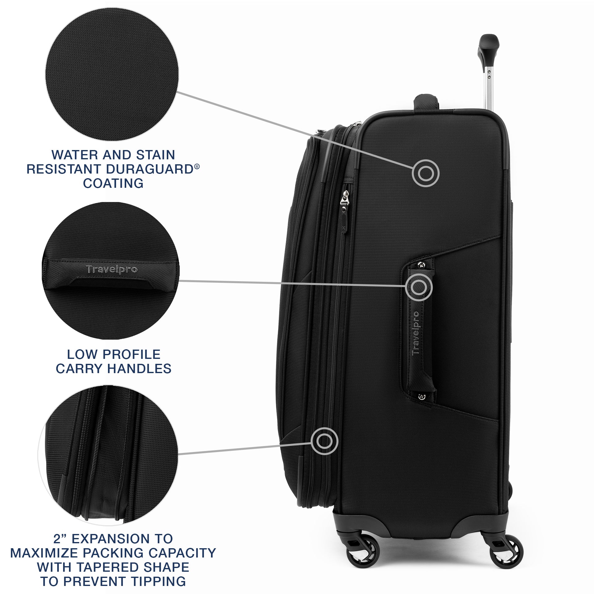 Maxlite® 5 Medium Check-in Expandable Softside Spinner 69cm (69 x 47 x 29 cm)