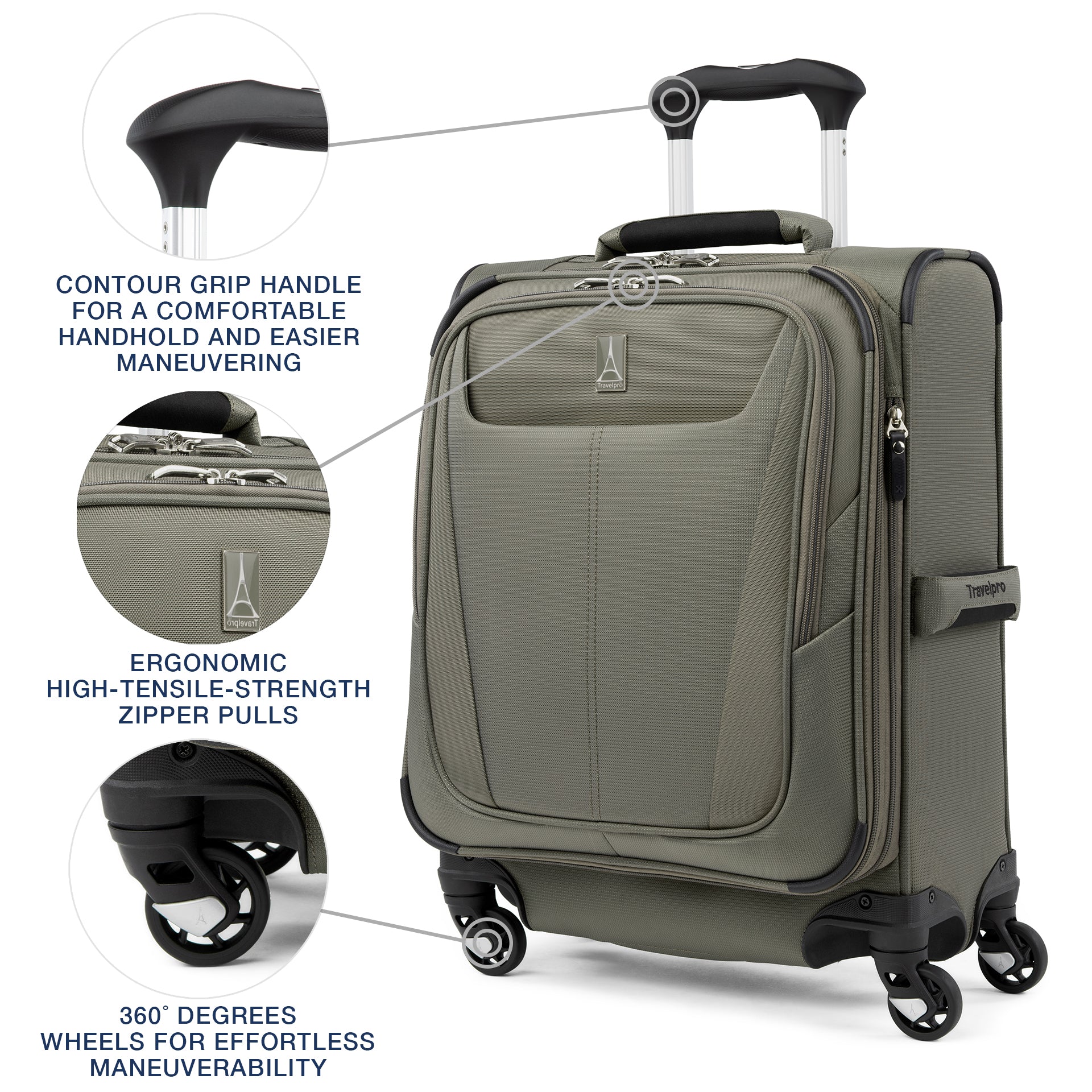 Maxlite® 5 Slim Carry-On Expandable Softside Spinner 55cm (55 x 40 x 20 cm)