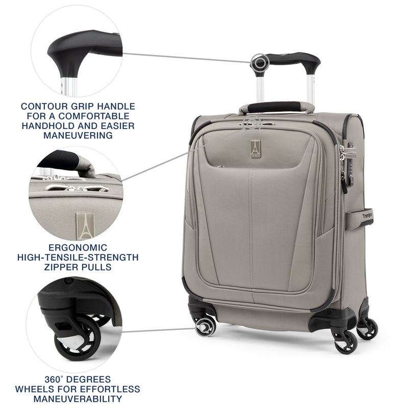 Maxlite® 5 Slim Expandable Cabin Soft Shell Spinner 55cm (55 x 40 x 20 cm)