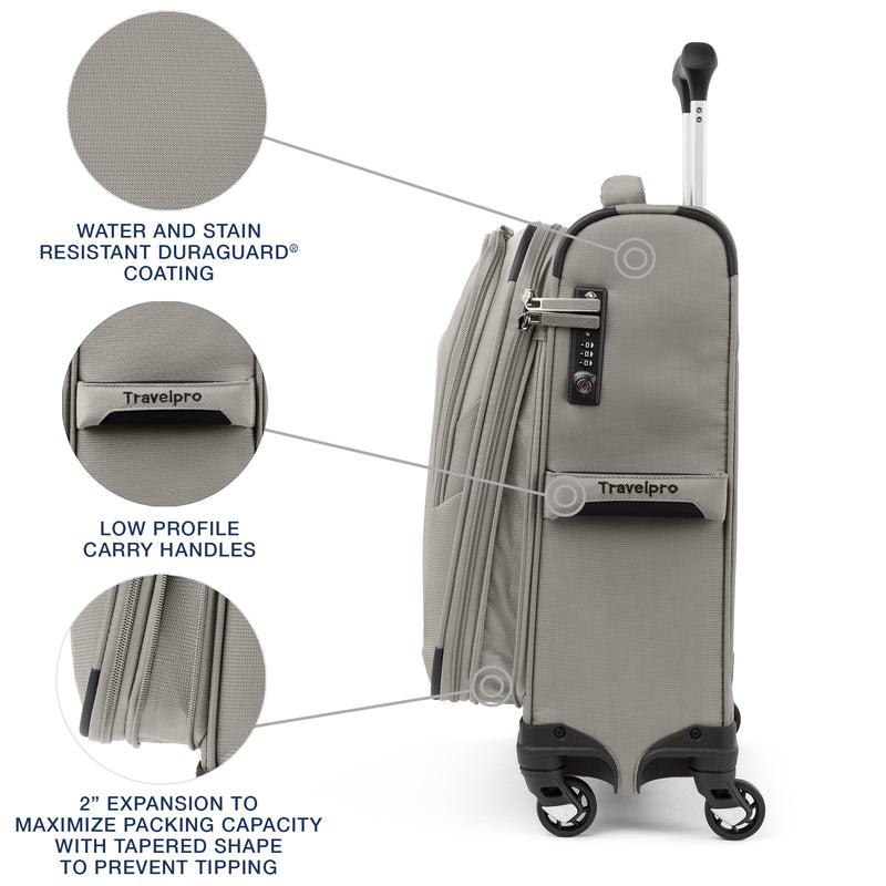 Maxlite® 5 Slim Expandable Cabin Soft Shell Spinner 55cm (55 x 40 x 20 cm)