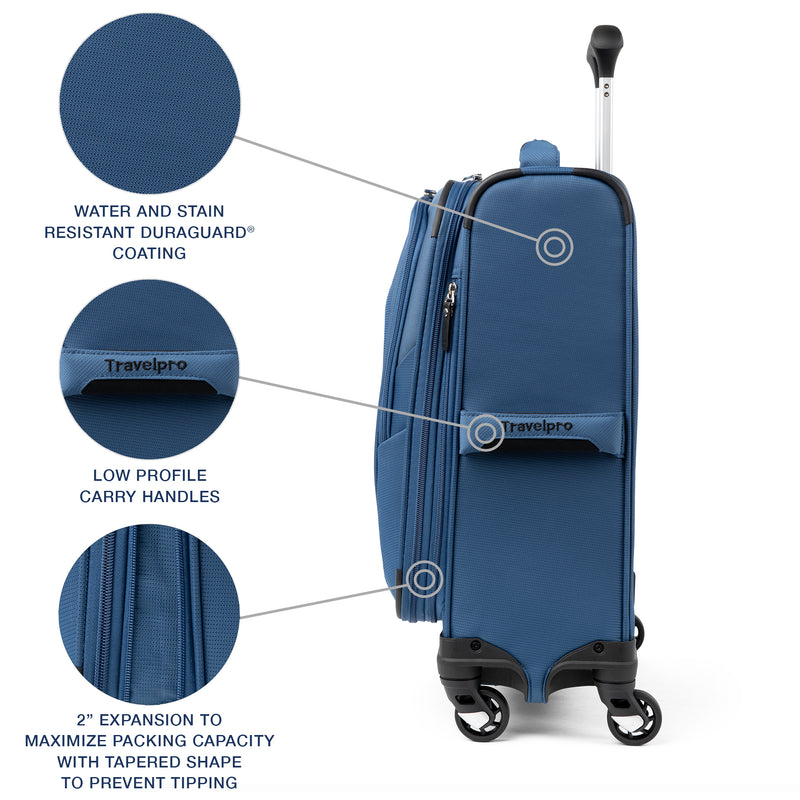 Maxlite® 5 Slim Carry-On Expandable Softside Spinner 55cm (55 x 40 x 20 cm)