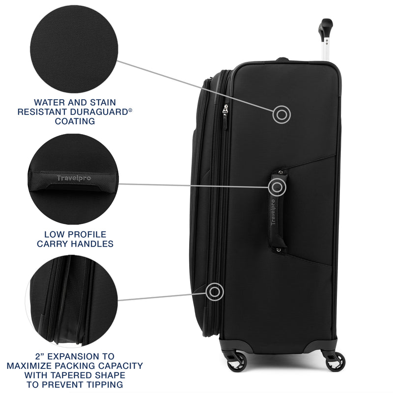 Maxlite® 5 Large Check-in Expandable Softside Spinner 79cm (79 x  53 x 33 cm)