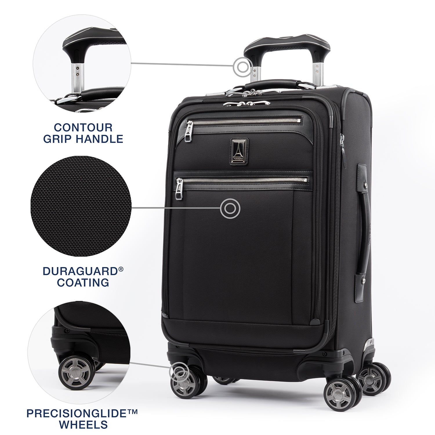 Platinum® Elite Slim Carry-On Expandable Softside Spinner 55cm (55 x 40 x 20 cm)