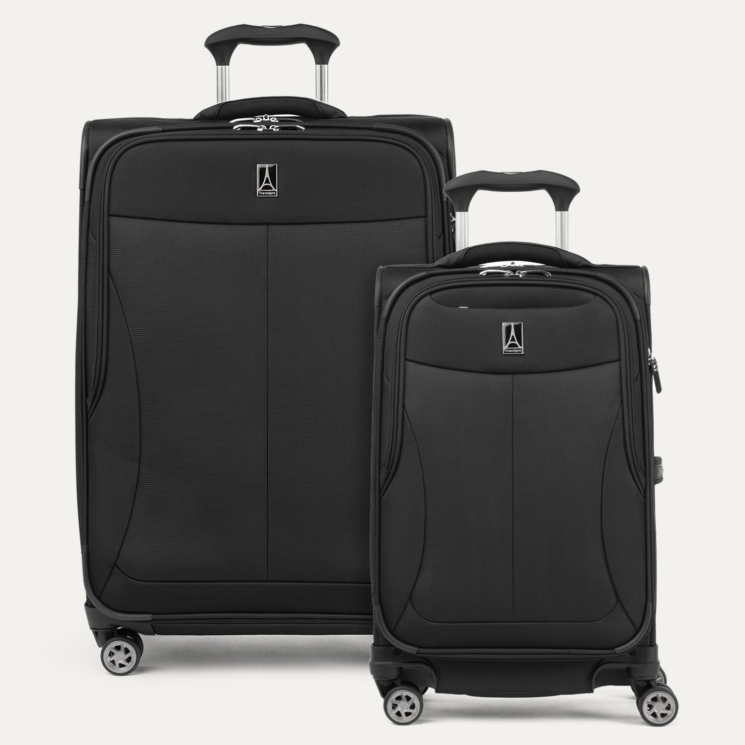 Walkabout® 6 Compact Carry-on and Medium Expandable Soft Shell Spinner Luggage Set