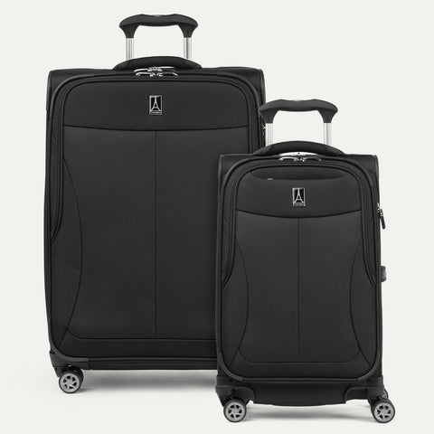 Walkabout® 6 Compact Carry-on and Medium Expandable Soft Shell Spinner Luggage Set