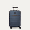 Front view of the Travelpro Platinum Reserve Compact Cabin Hardshell Spinner in Midnight Trail