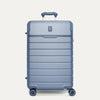 Front view of the Travelpro Platinum Reserve Medium Check-In Hardshell Spinner in Steel Blue