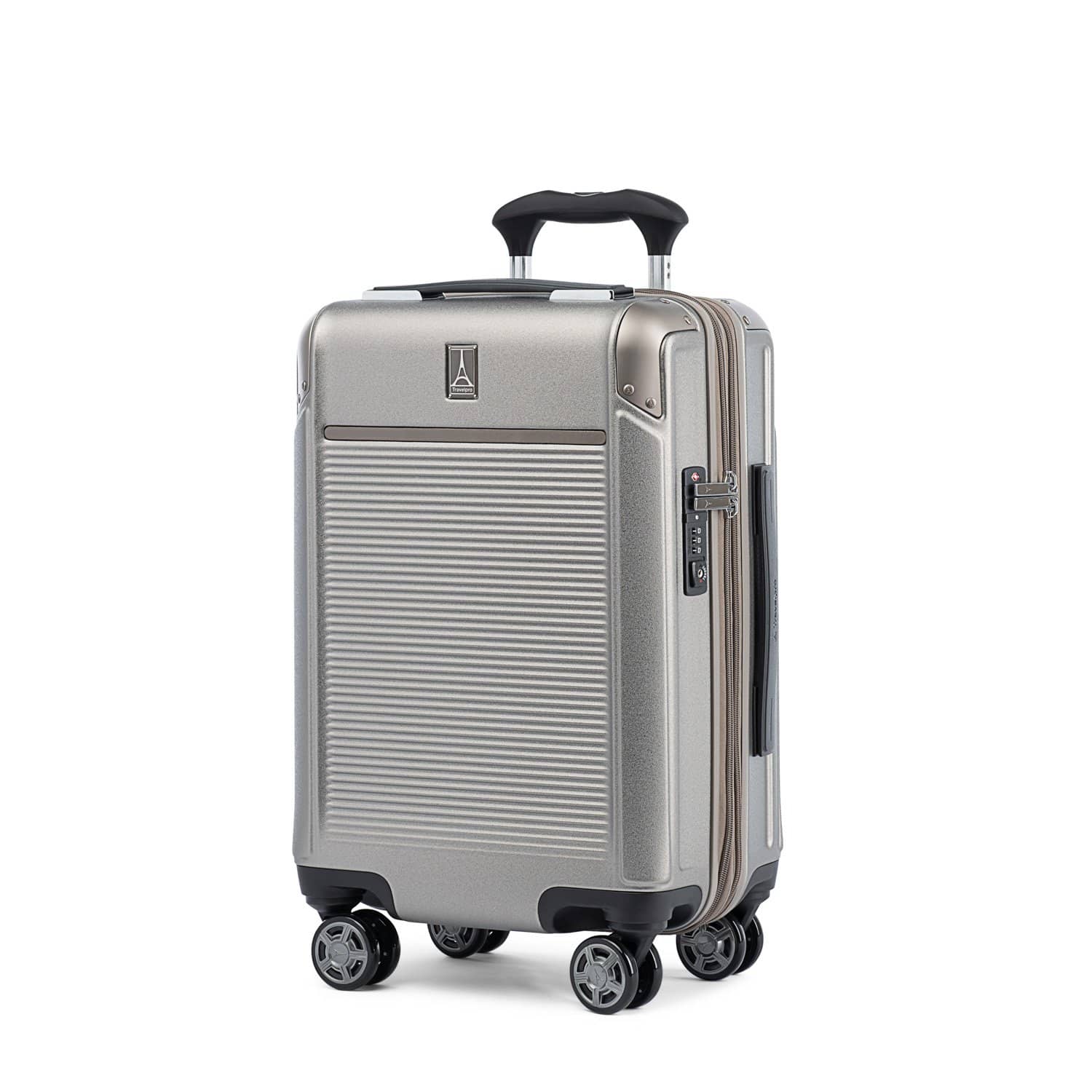 Metallic Platinum Elite Compact Carry-On Expandable Hardside Spinner